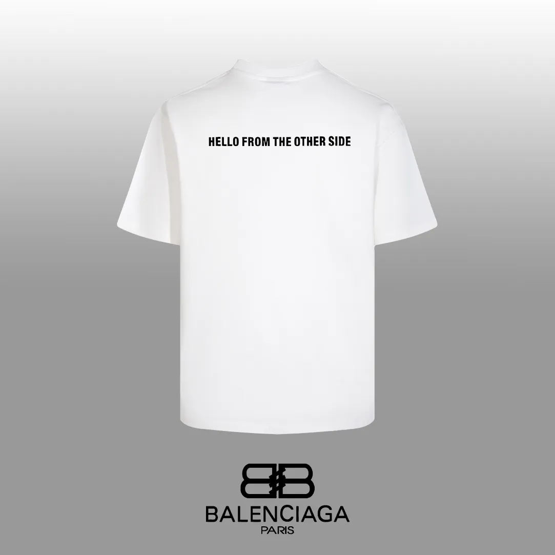 #「 Quality」 《BALENCIAGA 》24SS Classic T Quality - 2 - os 220 -26 280g - 300g 1×1 - Quality ：Black White